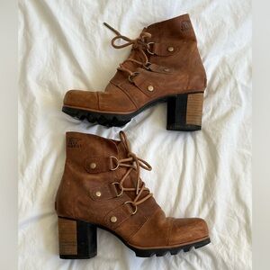 Sorel Tan Heeled Boots